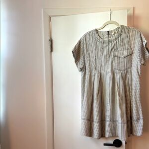 Pilcro Short Sleeve Swing Mini Dress